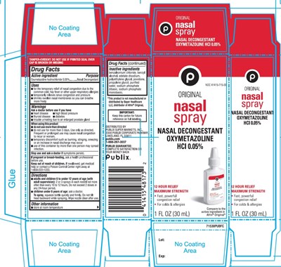 Publix Max Xtrength Nasal Spray (304 1j Nasal Spray Image)